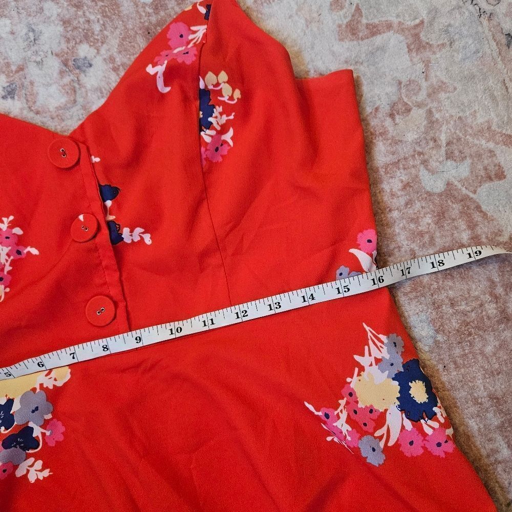 Mod Cloth Floral Button-Front Dress - Picture 8 of 10